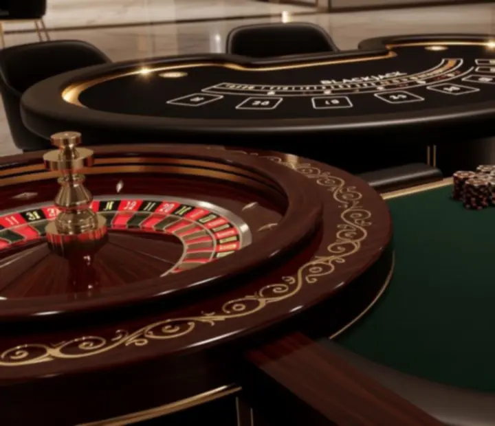 Ekskluzywne stoły casino przygotowane na event firmowy
