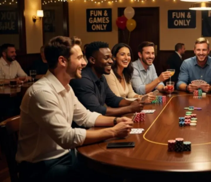 Zdjęcie z wieczoru pokerowego podczas eventu integracyjnego