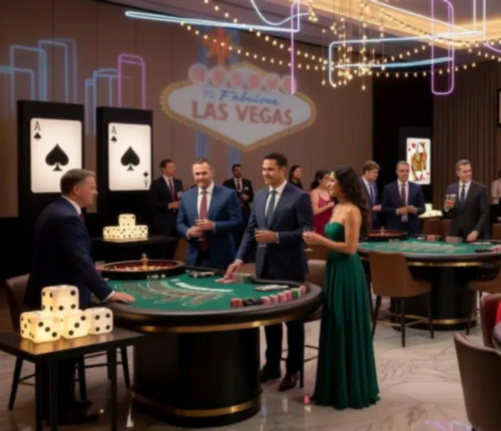 Event casino w motywie Las Vegas z designerską oprawą